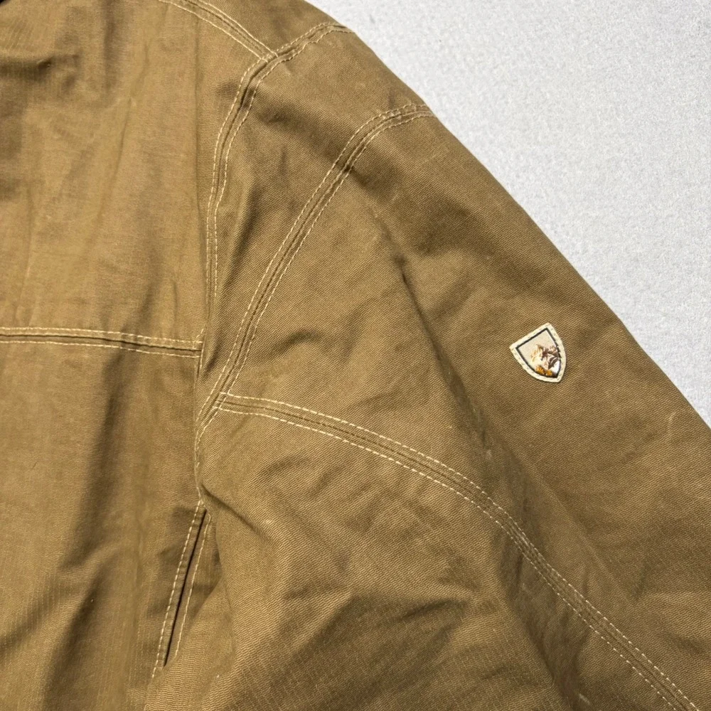 Kuhl Burr Jacket Mens XL Brwn Full Zip Rugged Canvas Workwear Outdoor Style 1052